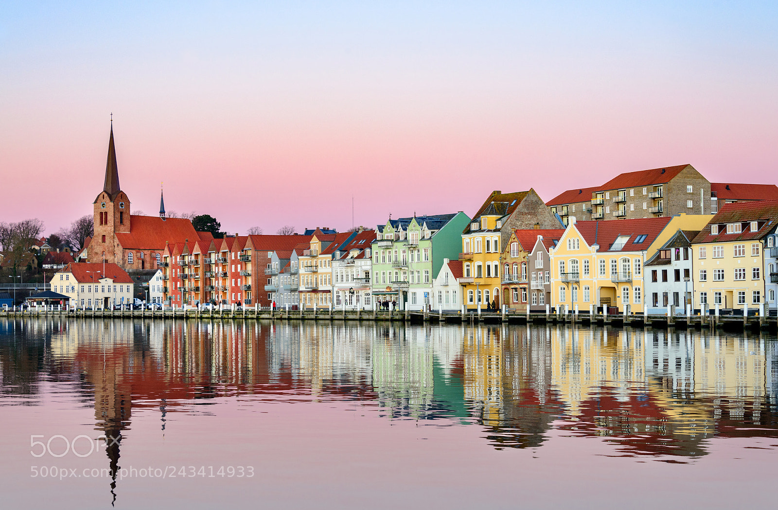 Nikon D800 sample photo. Sønderborg at dusk photography