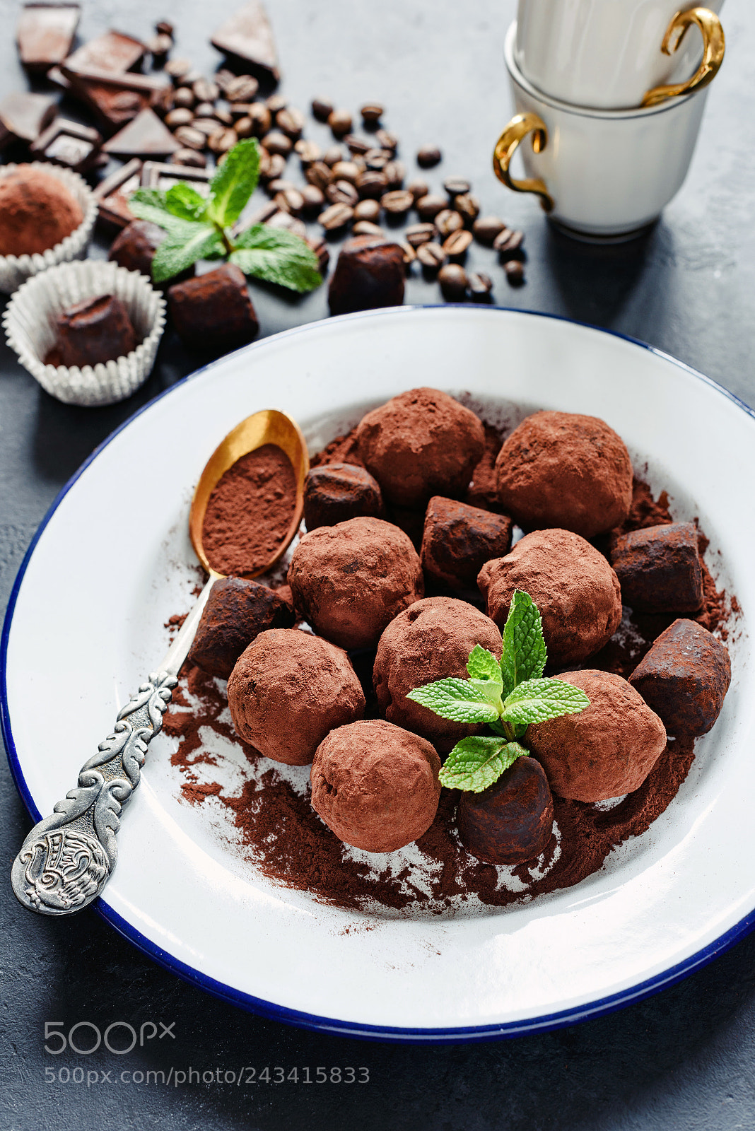 Nikon D810 sample photo. Chocolate truffes decorated with photography