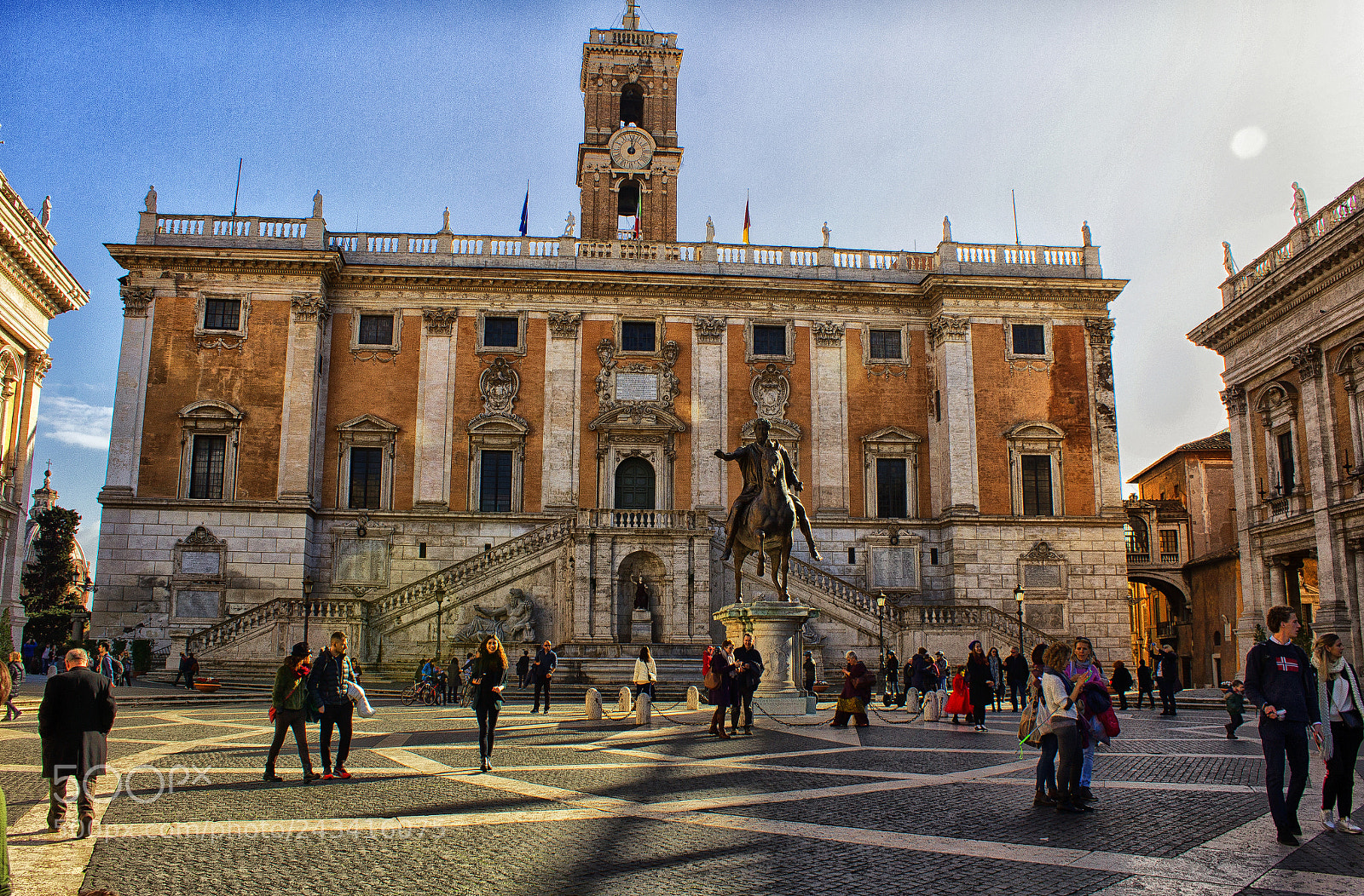 Canon EOS 1200D (EOS Rebel T5 / EOS Kiss X70 / EOS Hi) sample photo. Piazza del campidoglio photography