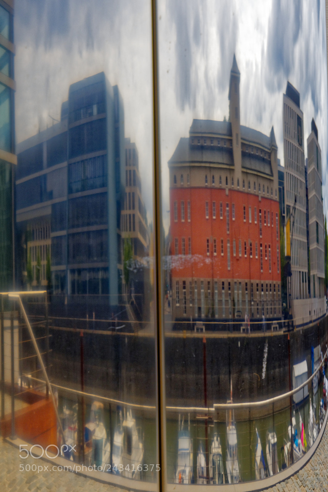 Olympus OM-D E-M10 sample photo. Cologne " rheinauhafen " reflections photography
