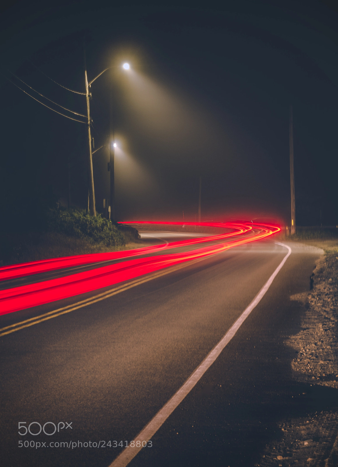 Nikon D7200 sample photo. A lonely road on photography