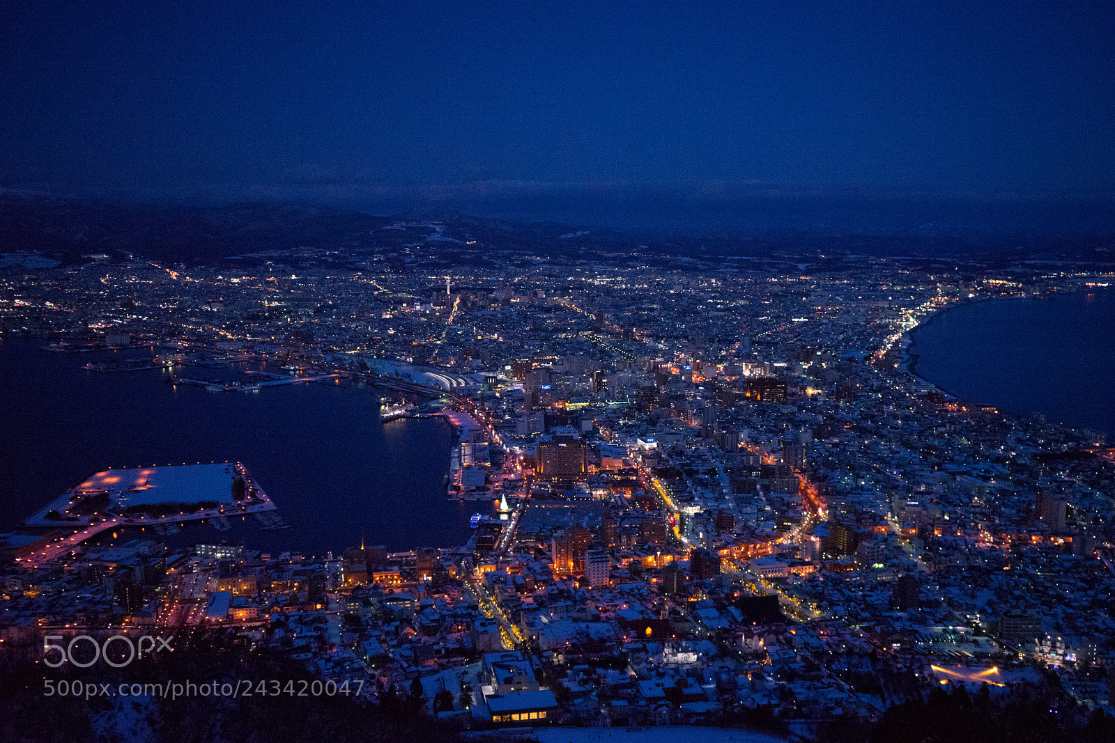 Sony a7 II sample photo. Hakodate night view- 函館 photography
