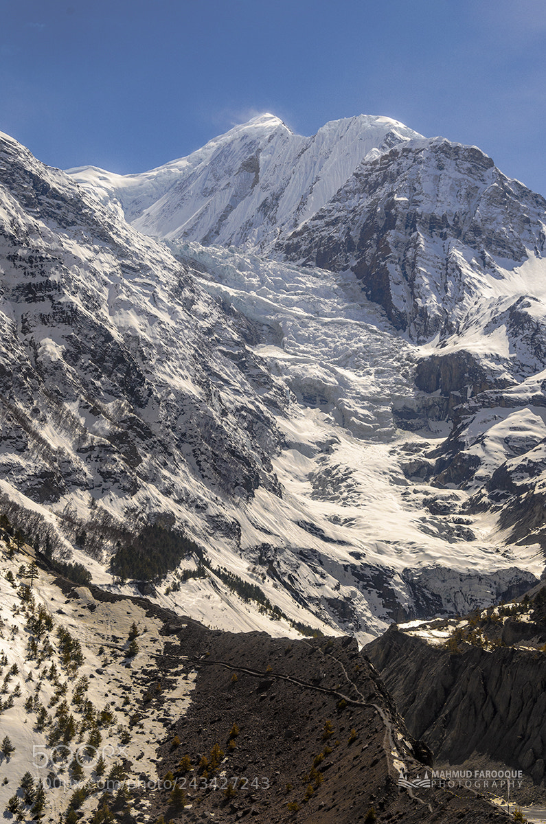 Nikon D5100 sample photo. View of gangapurna glacier photography