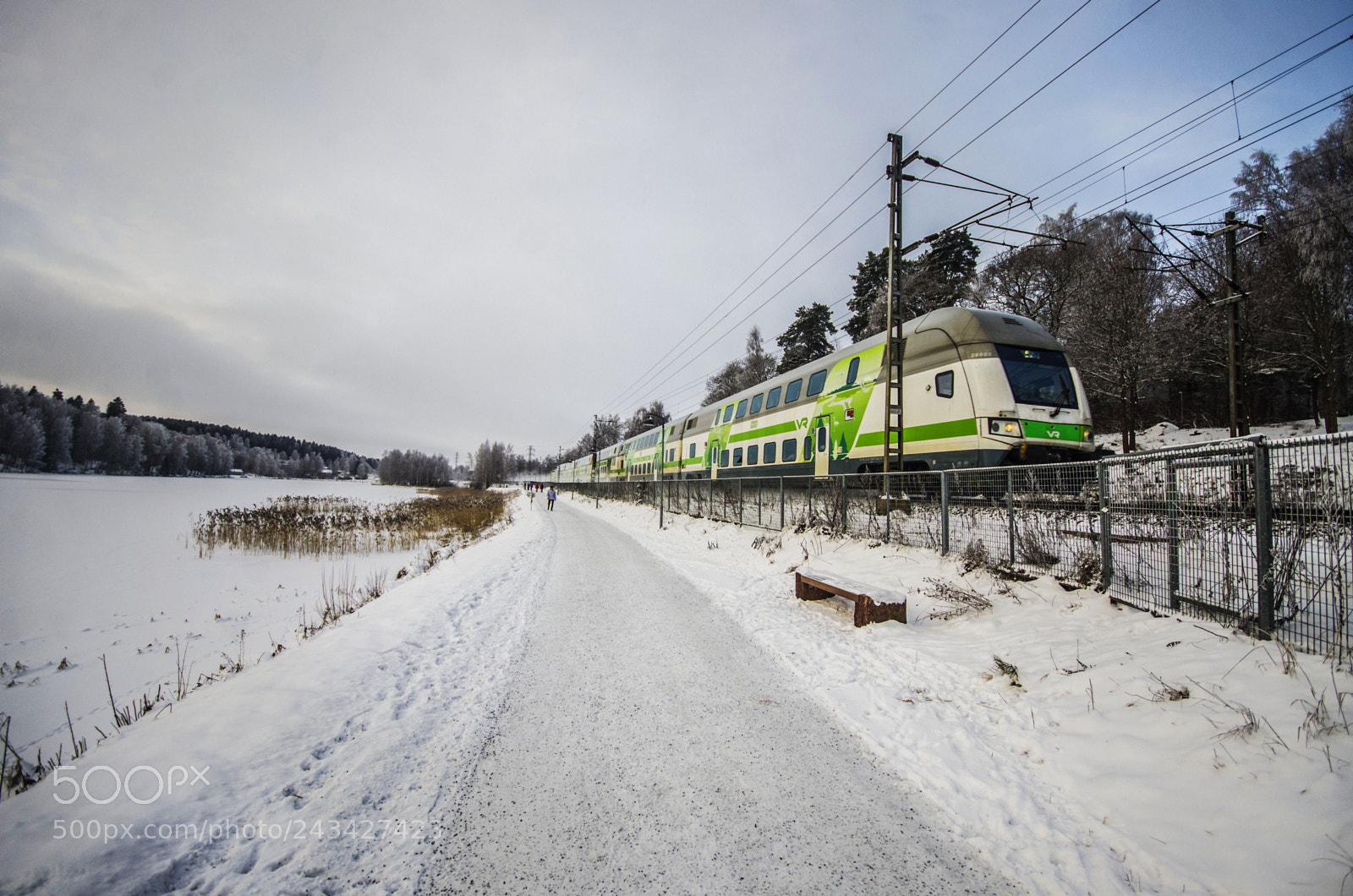 Pentax K-5 sample photo. Green train photography