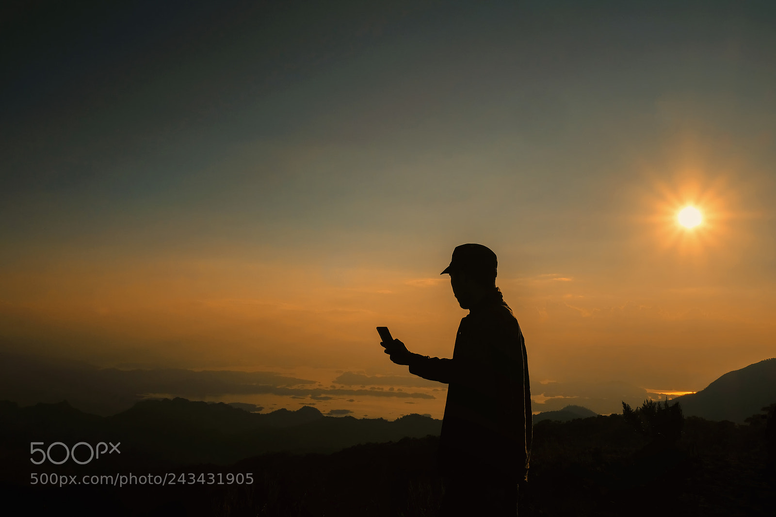 Fujifilm X-T2 sample photo. Silhouette man spread hand photography