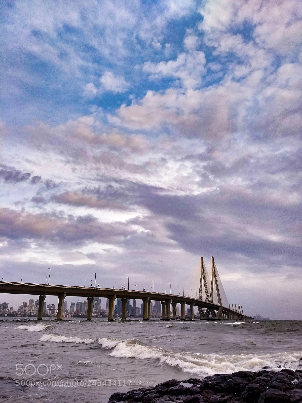 Motorola Moto G (5) Plus sample photo. Bandra worli sea link photography