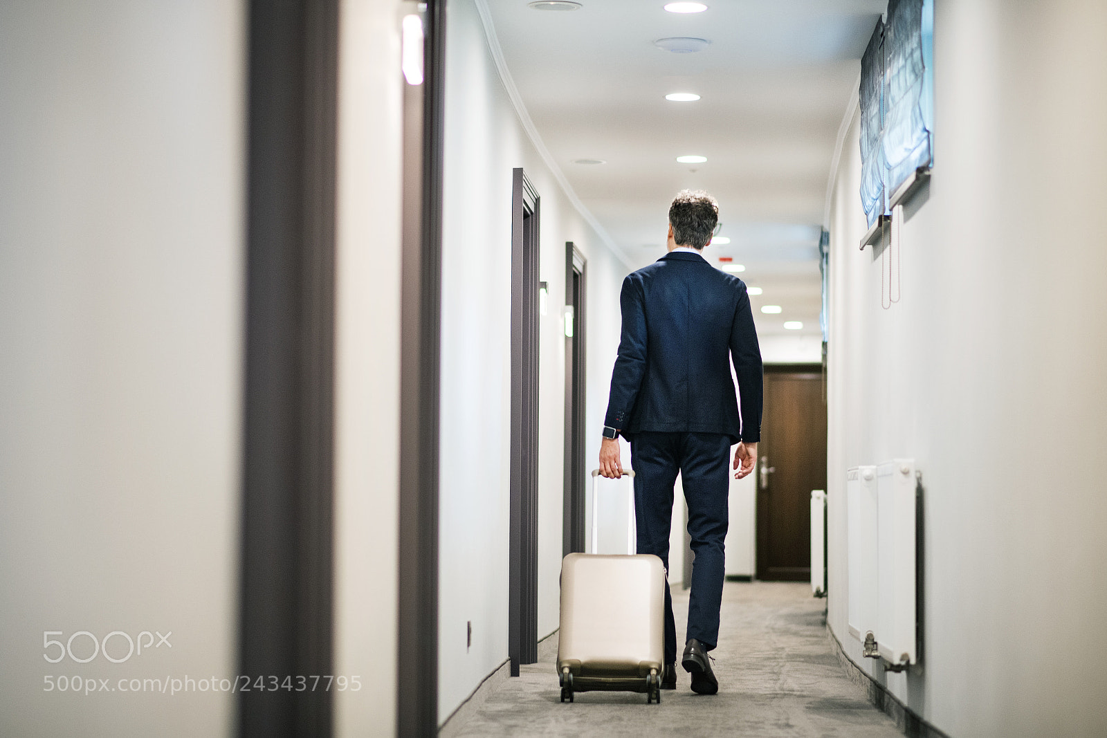 Nikon D5 sample photo. Mature businessman walking with photography