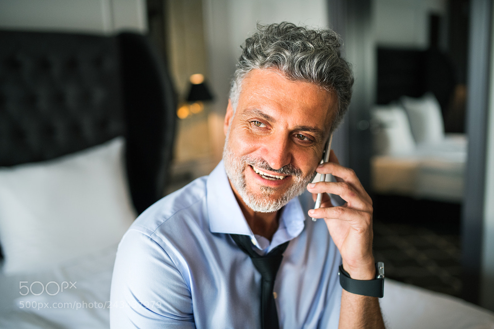 Nikon D5 sample photo. Mature businessman with smartphone photography