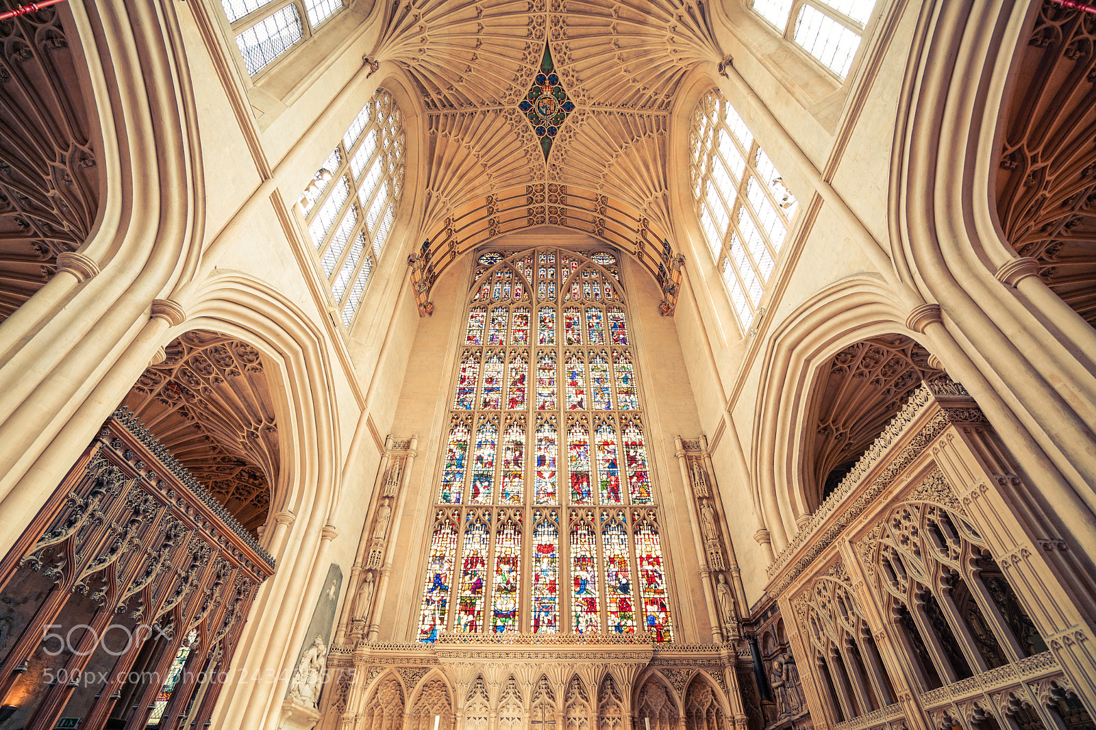 Sony a7R II sample photo. Bath abbey photography