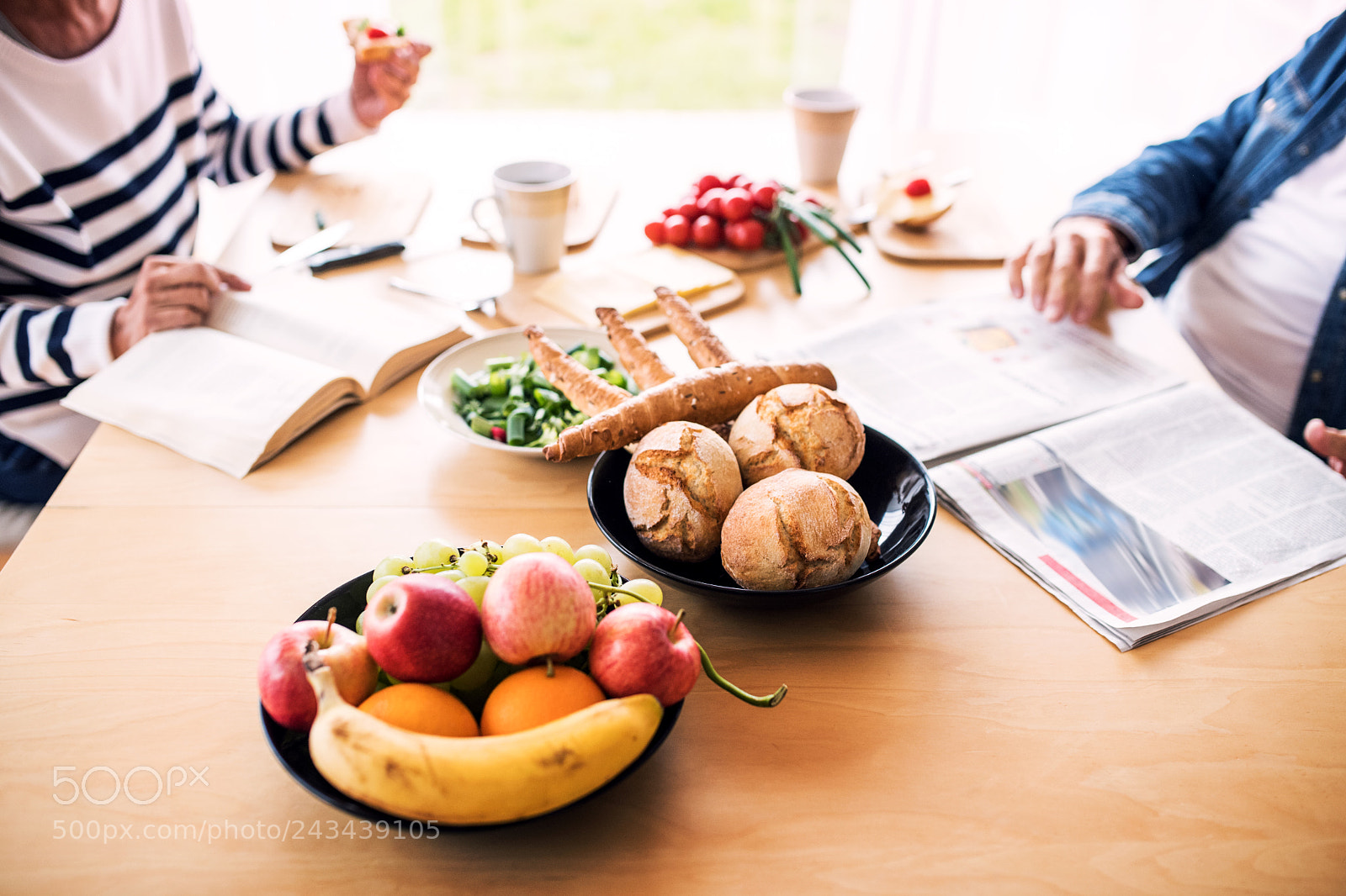 Nikon D5 sample photo. Senior couple eating breakfast photography