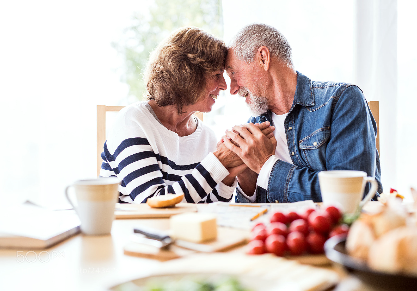 Nikon D5 sample photo. Senior couple eating breakfast photography