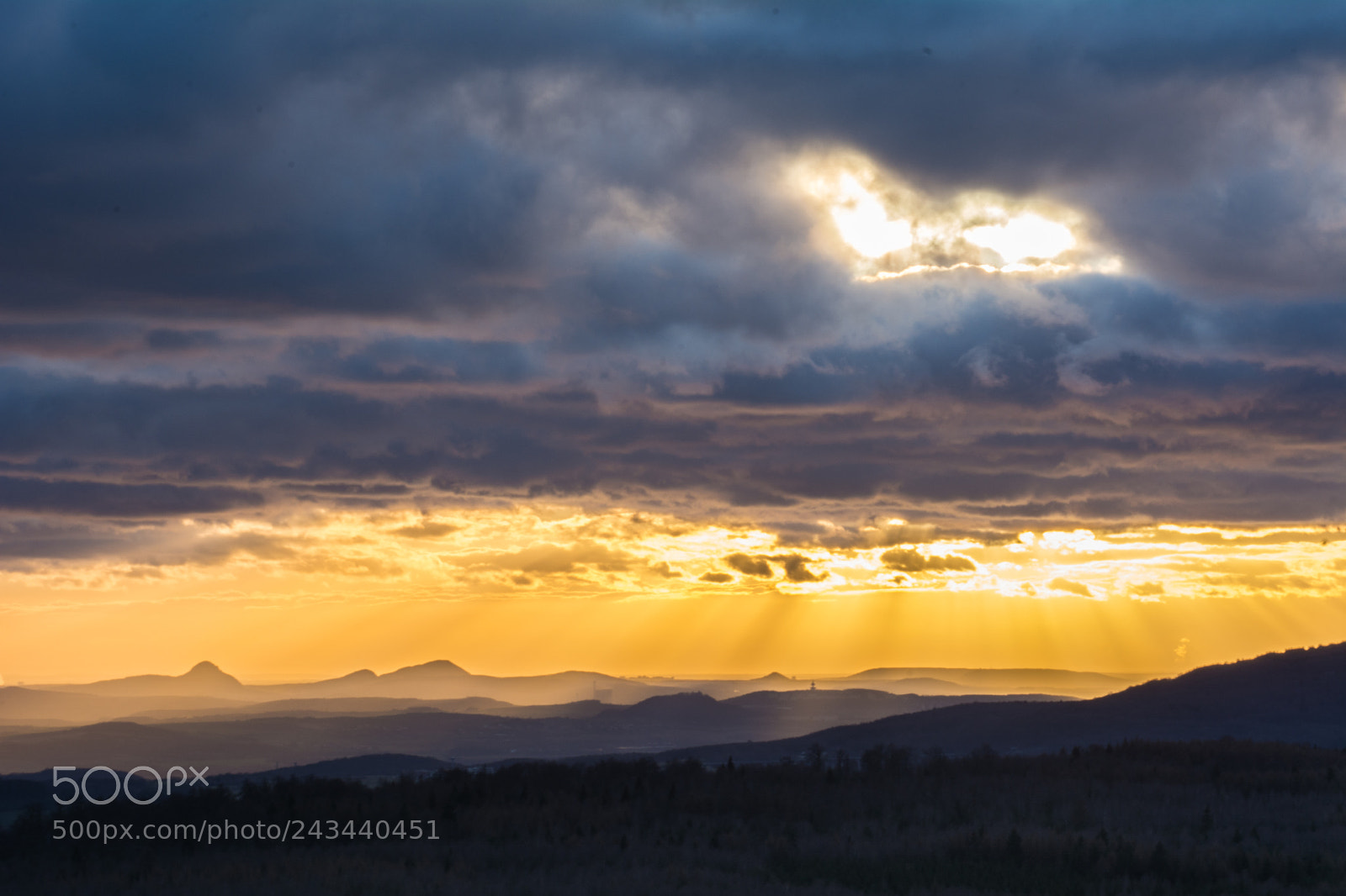 Nikon D7100 sample photo. Sunset in bohemian switzerland photography