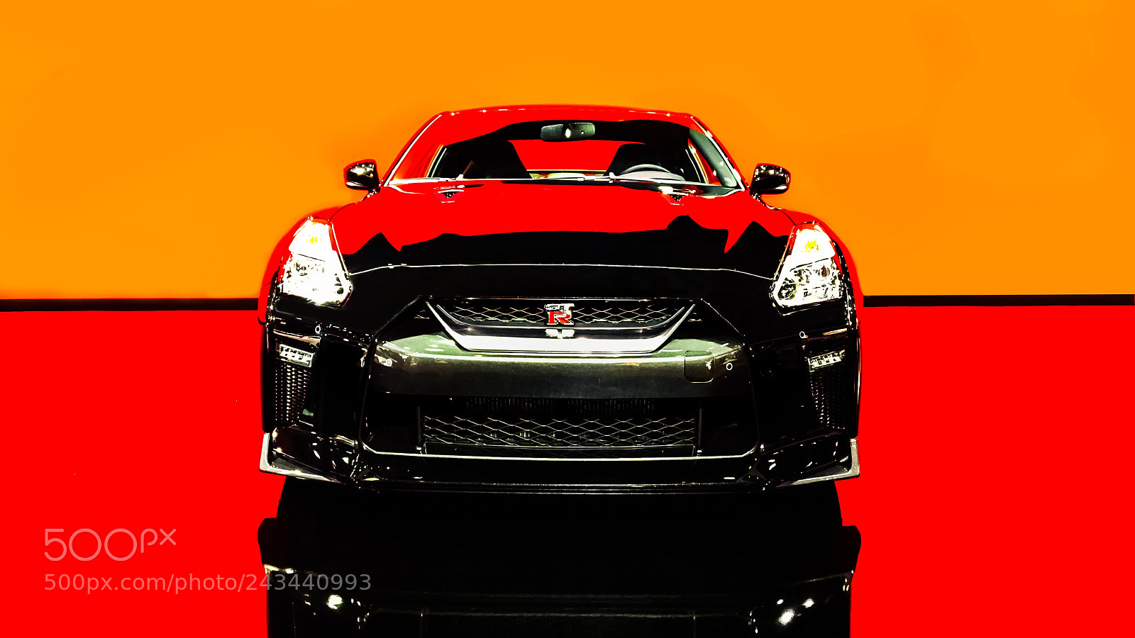 Apple iPhone 6s sample photo. Nissan gt-r at the photography