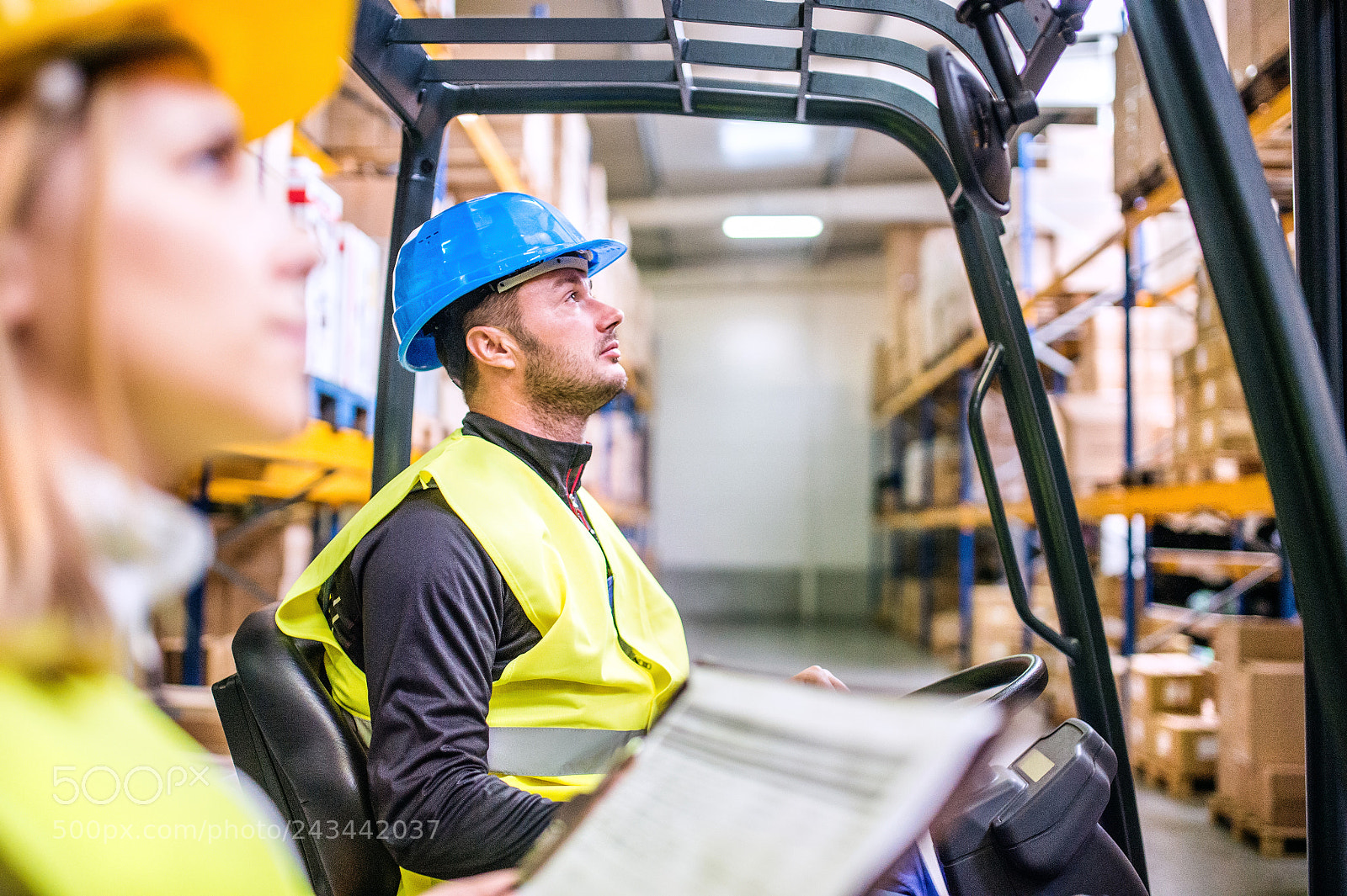 Nikon D4S sample photo. Young warehouse workers working photography