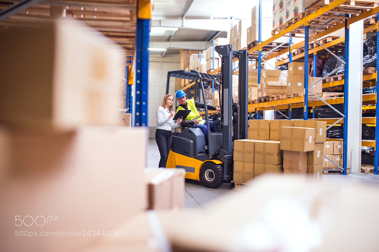 Nikon D4S sample photo. Young warehouse workers working photography