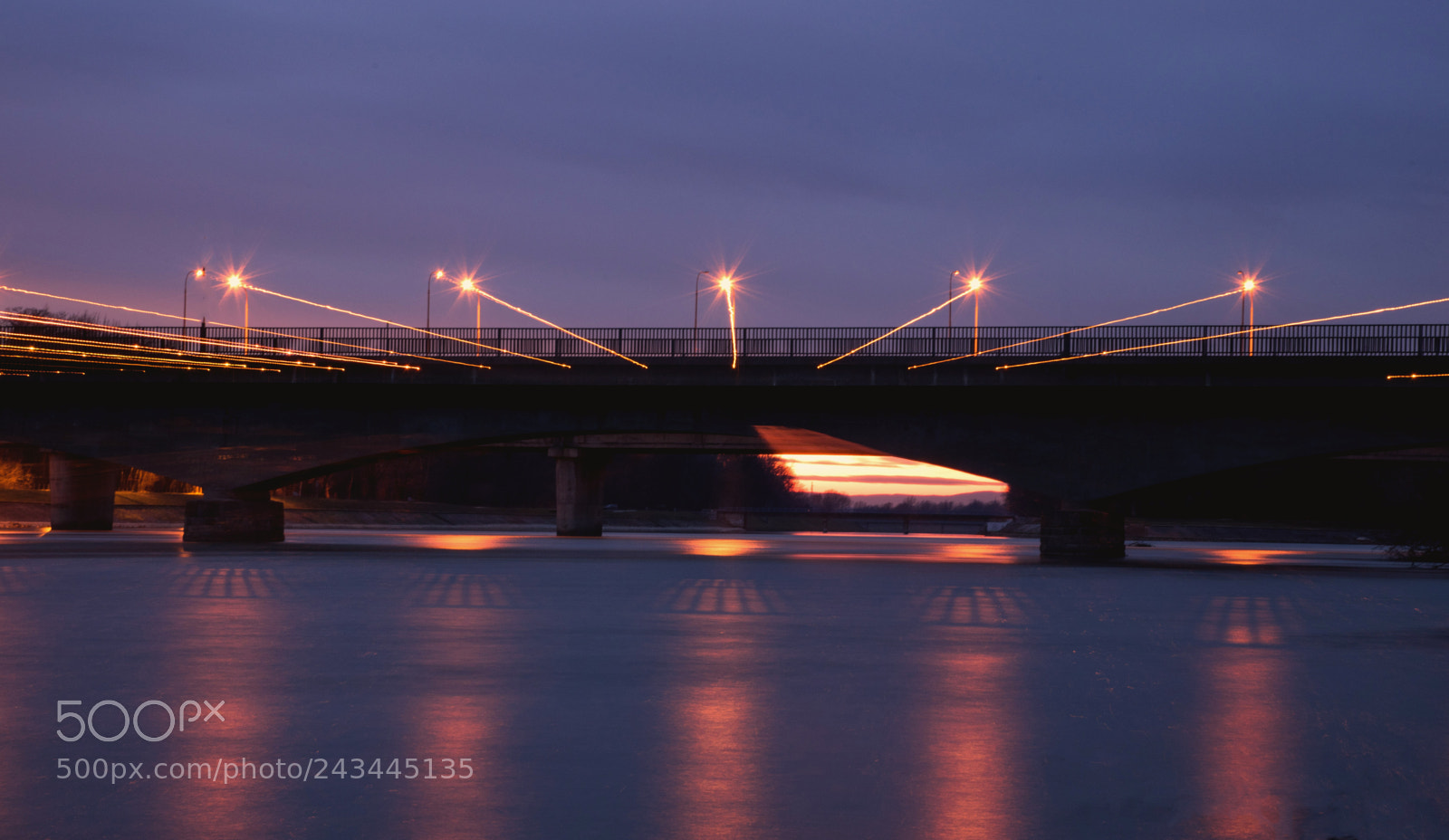 Nikon D750 sample photo. Sunset under the bridge photography