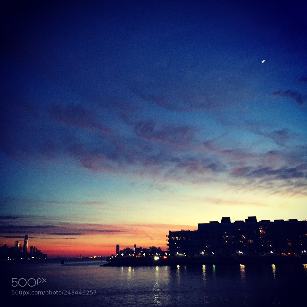 Apple iPhone 6s sample photo. Sunset over the hudson, 1/20/18 photography