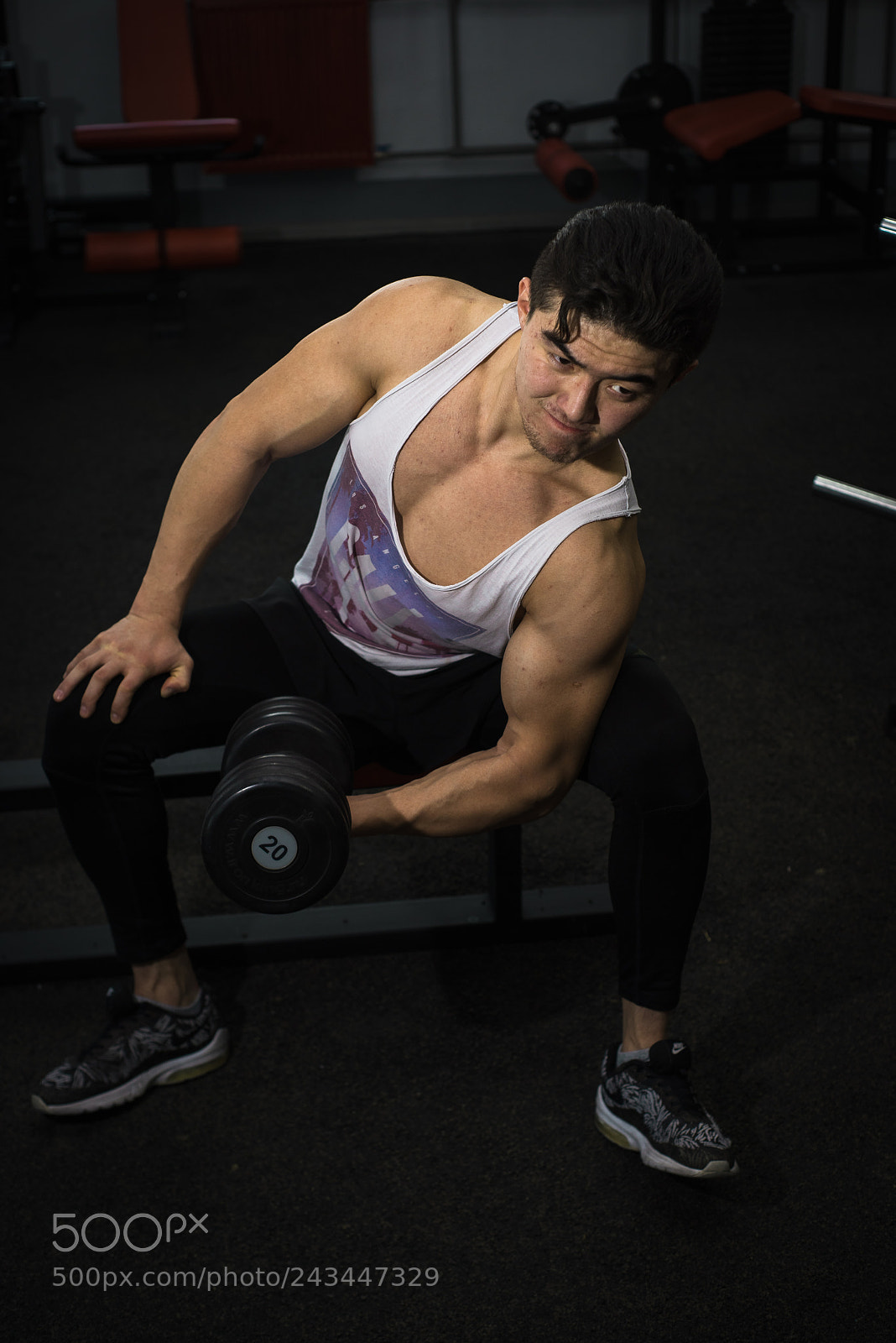Nikon D810 sample photo. Gym start photography