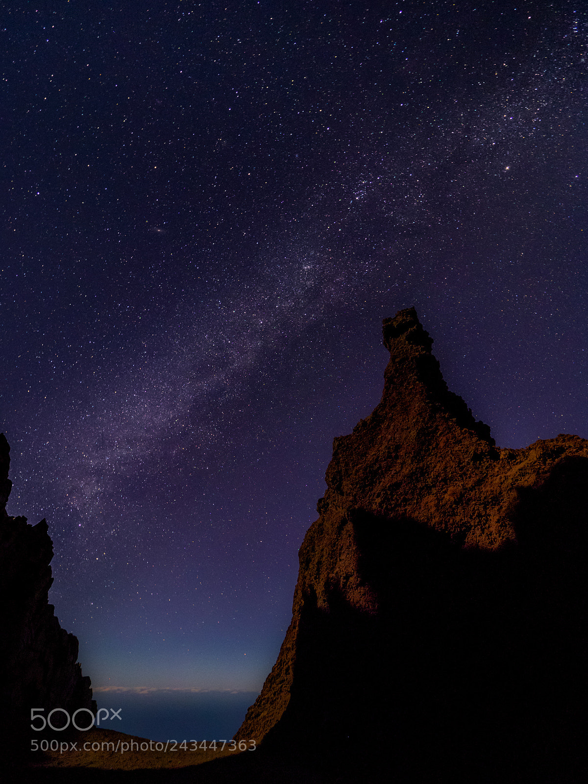 Olympus OM-D E-M1 sample photo. La palma milcky way photography