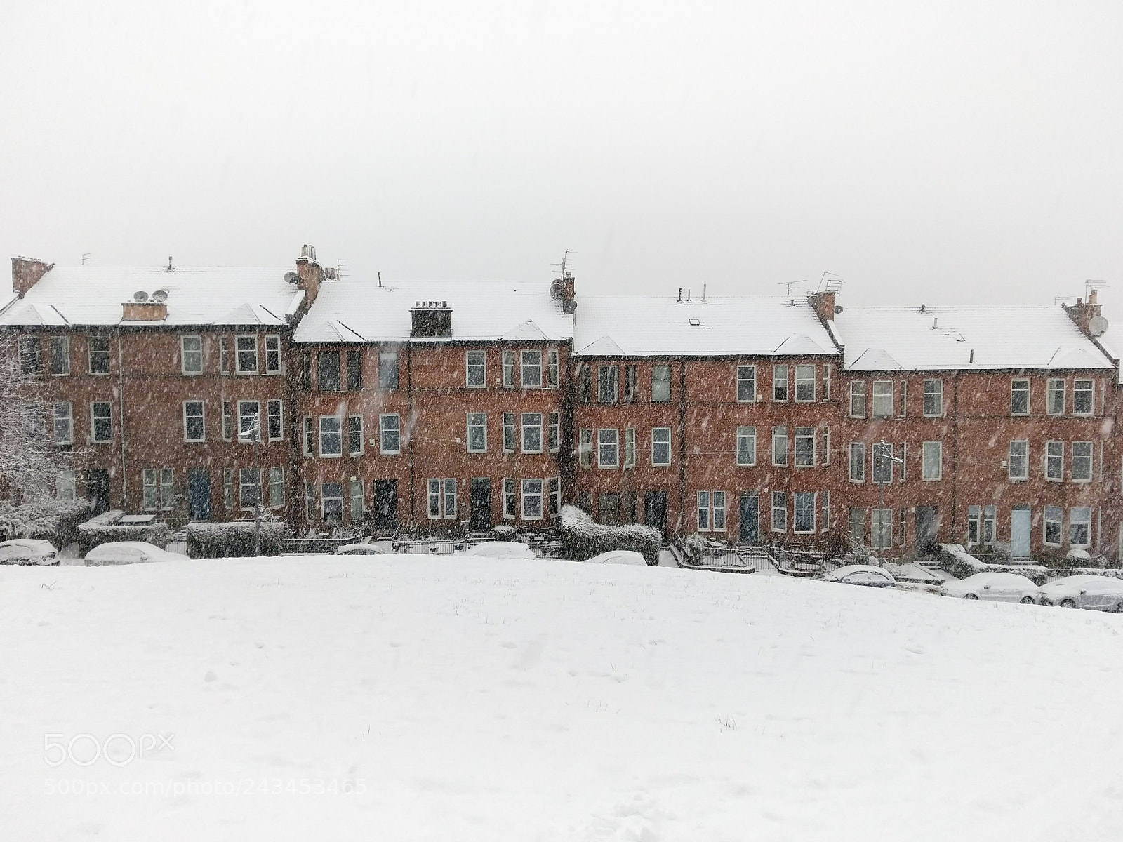 Motorola Moto G (5th Gen) sample photo. Glasgow in the snow photography