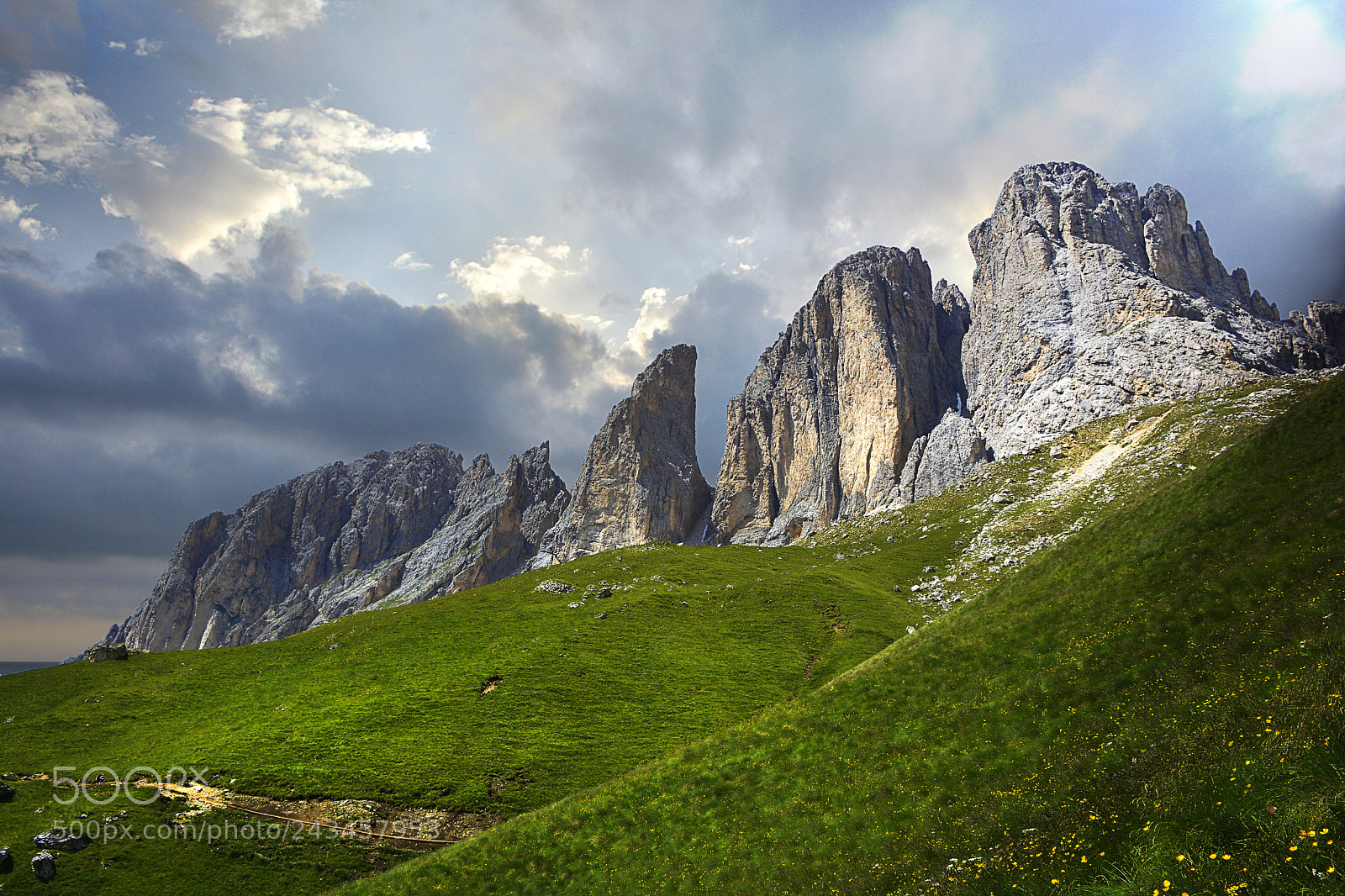 Nikon D7100 sample photo. Sassolungo photography