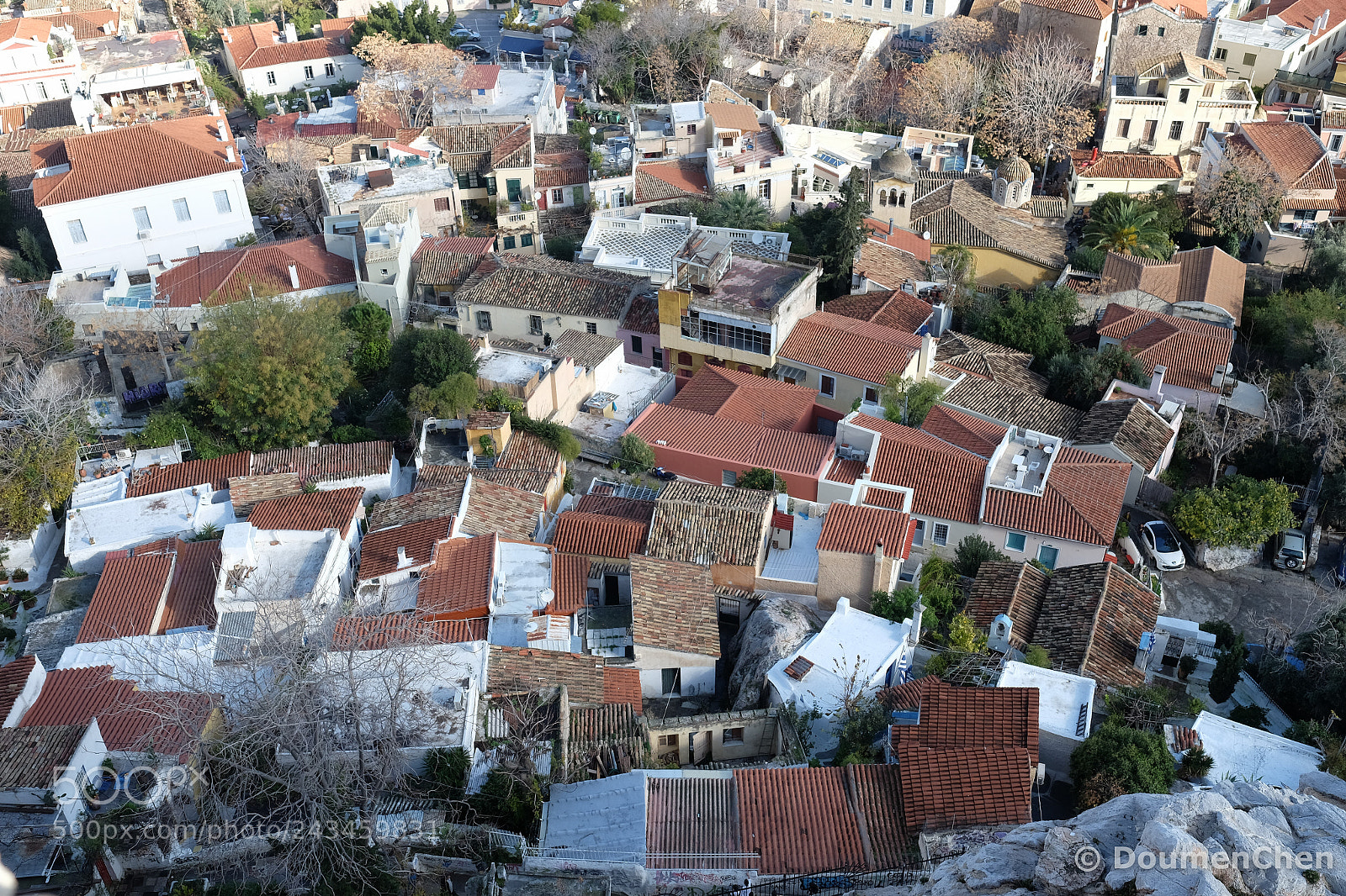 Fujifilm X-E2 sample photo. Painting roof tops photography