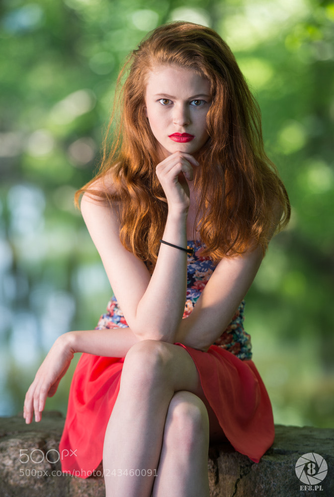 Nikon D800 sample photo. Woman in red photography