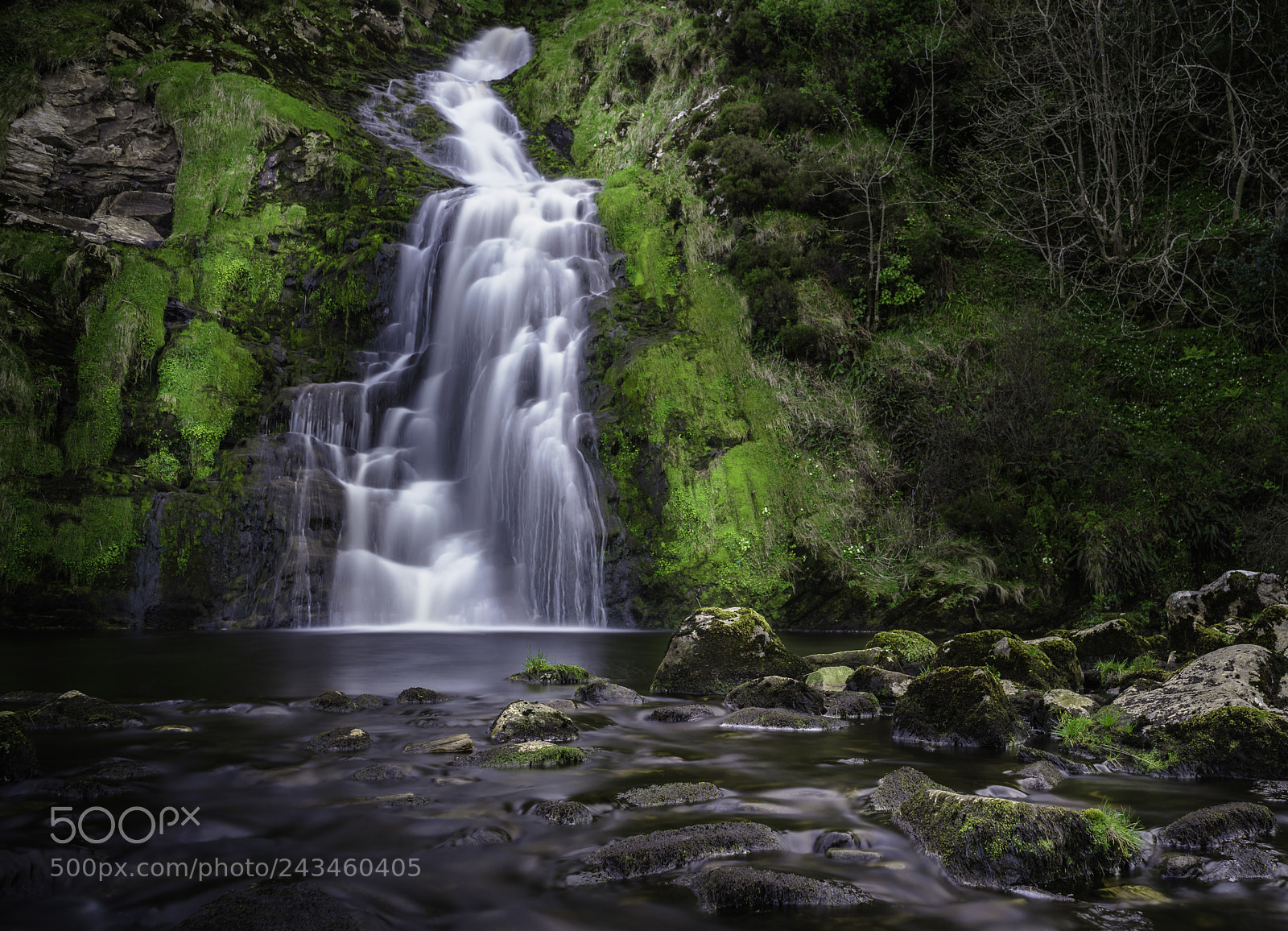 Sony a7R II sample photo. Ardara waterfall photography