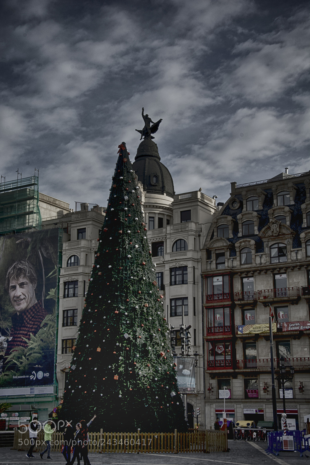 Nikon D7100 sample photo. Hdr bilbao navidad photography