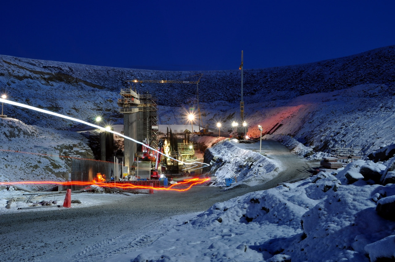 Nikon D90 sample photo. Polar night at work photography