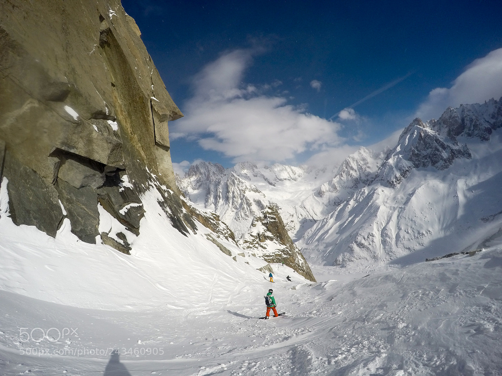 GoPro HERO4 Silver sample photo. Vallee blanche and mer photography