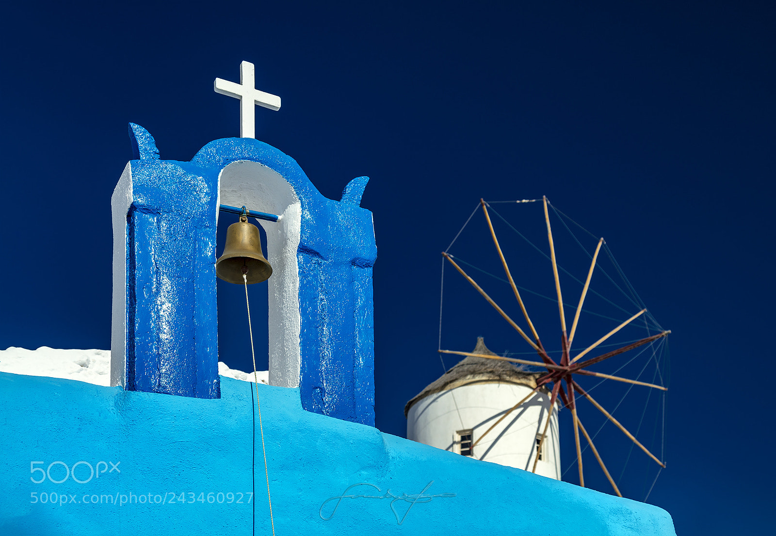 Canon EOS 5DS R sample photo. Bells of santorini photography