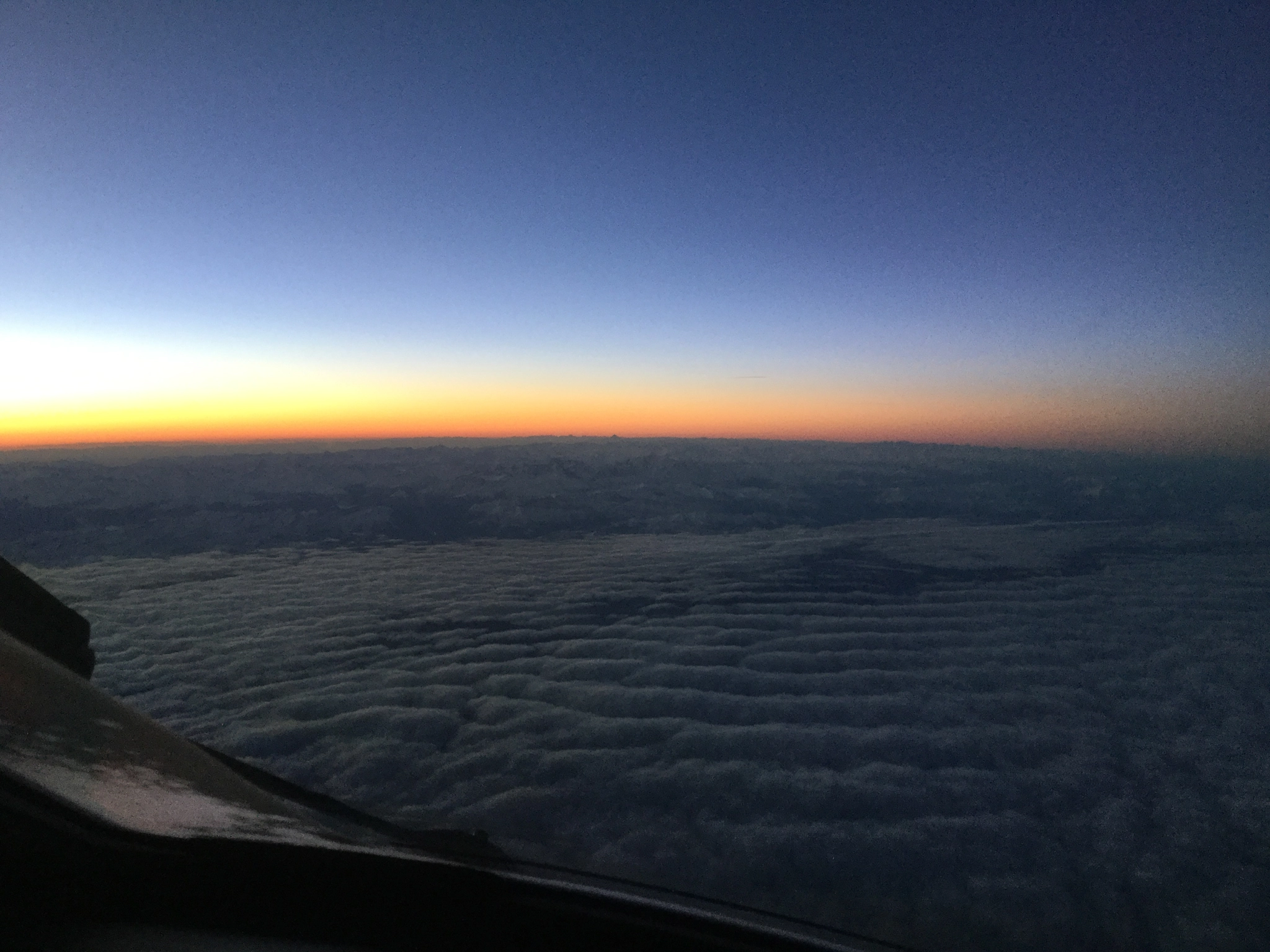 Apple iPad mini 4 sample photo. Sunrise from the cockpit photography