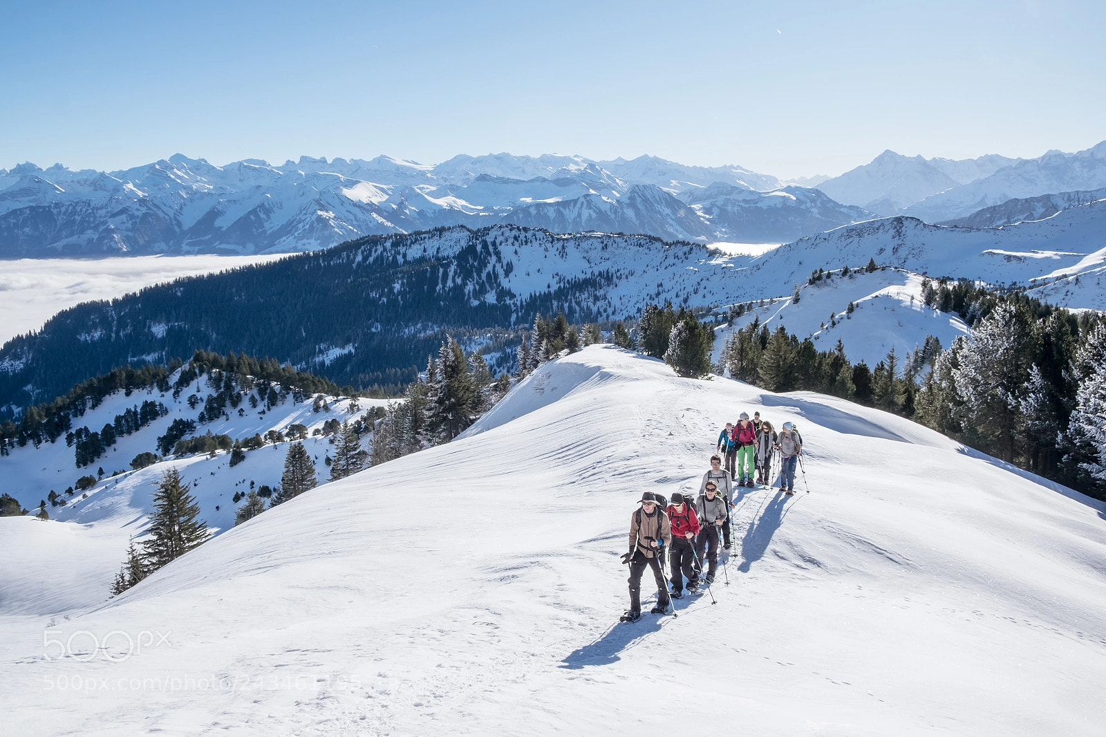 Fujifilm X-T10 sample photo. Perfect snowshoeing photography