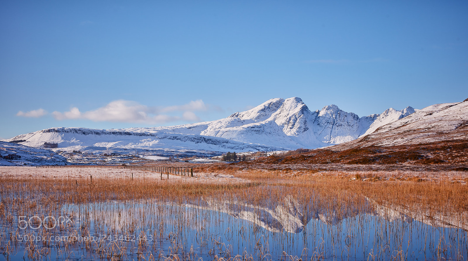 Canon EOS 5DS R sample photo. Blabheinn reflected in loch photography