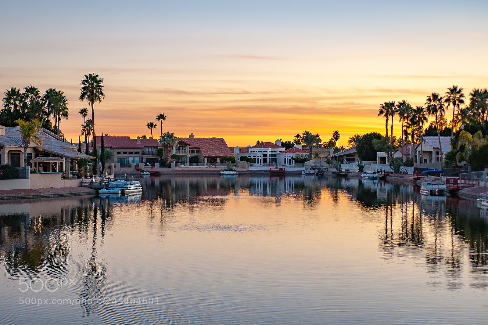 Nikon D700 sample photo. Lake houses at sunset photography