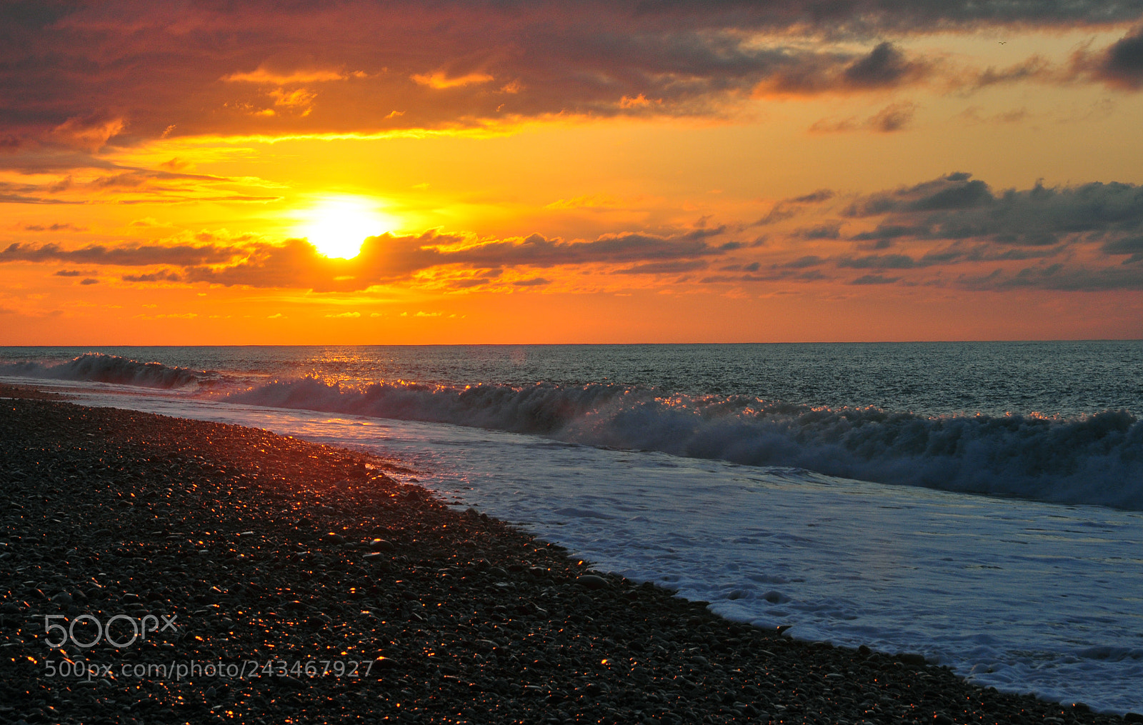 Nikon D90 sample photo. Sea sunset at batumi photography
