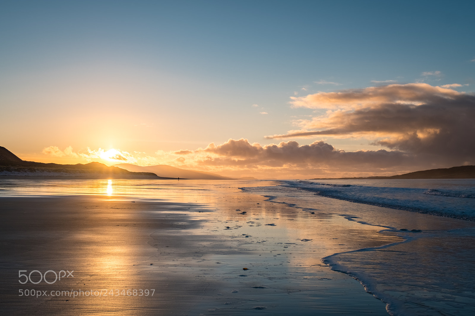 Fujifilm X-T2 sample photo. End of day, luskentyre photography