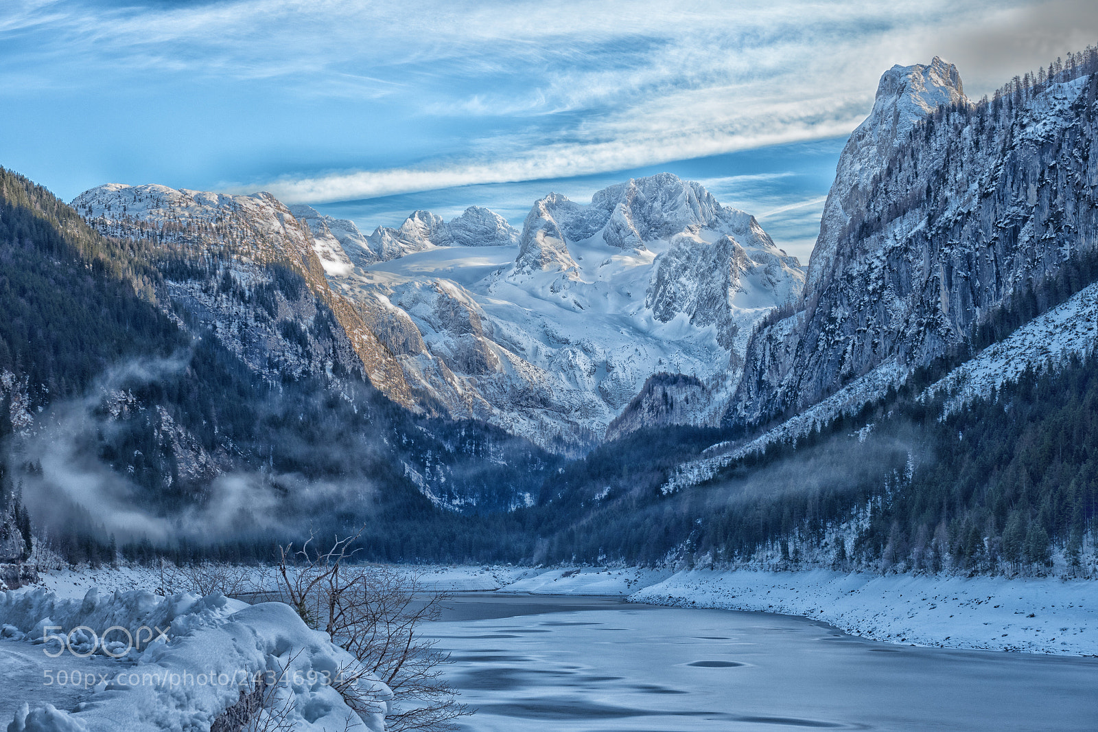 Olympus PEN-F sample photo. Le lac de gosau photography