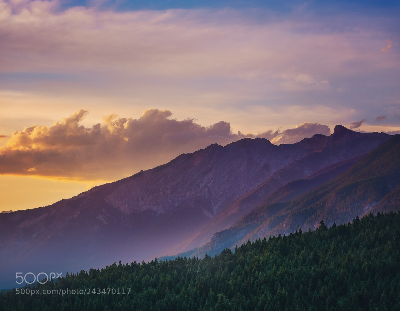 Nikon D7100 sample photo. Sunset in the kootenays photography