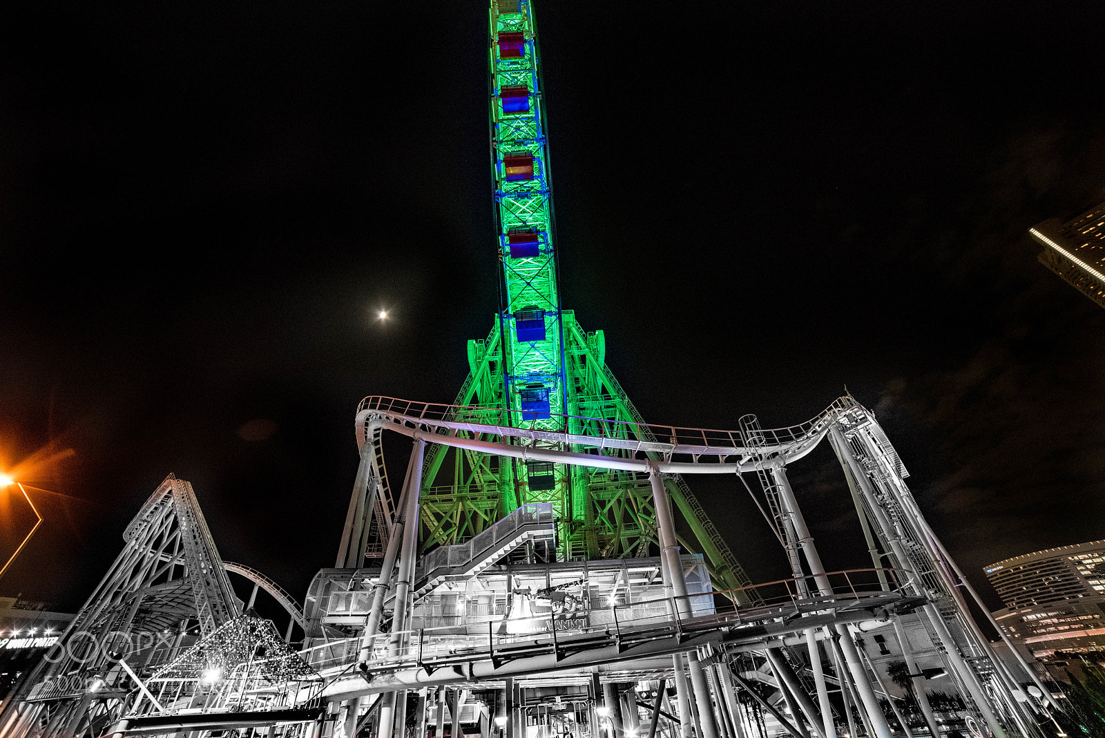 Nikon D810 sample photo. Ferris wheel (yokohama, japan) photography