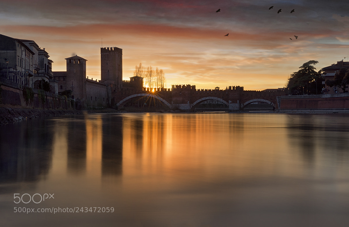 Nikon D7200 sample photo. Sunset in verona photography