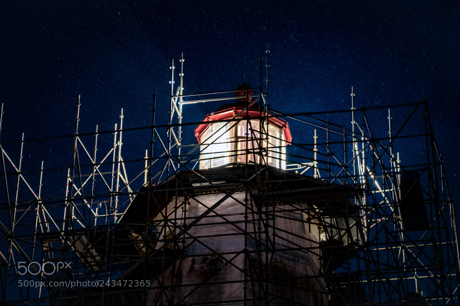 Sony a7R III sample photo. Lighthouse at night photography