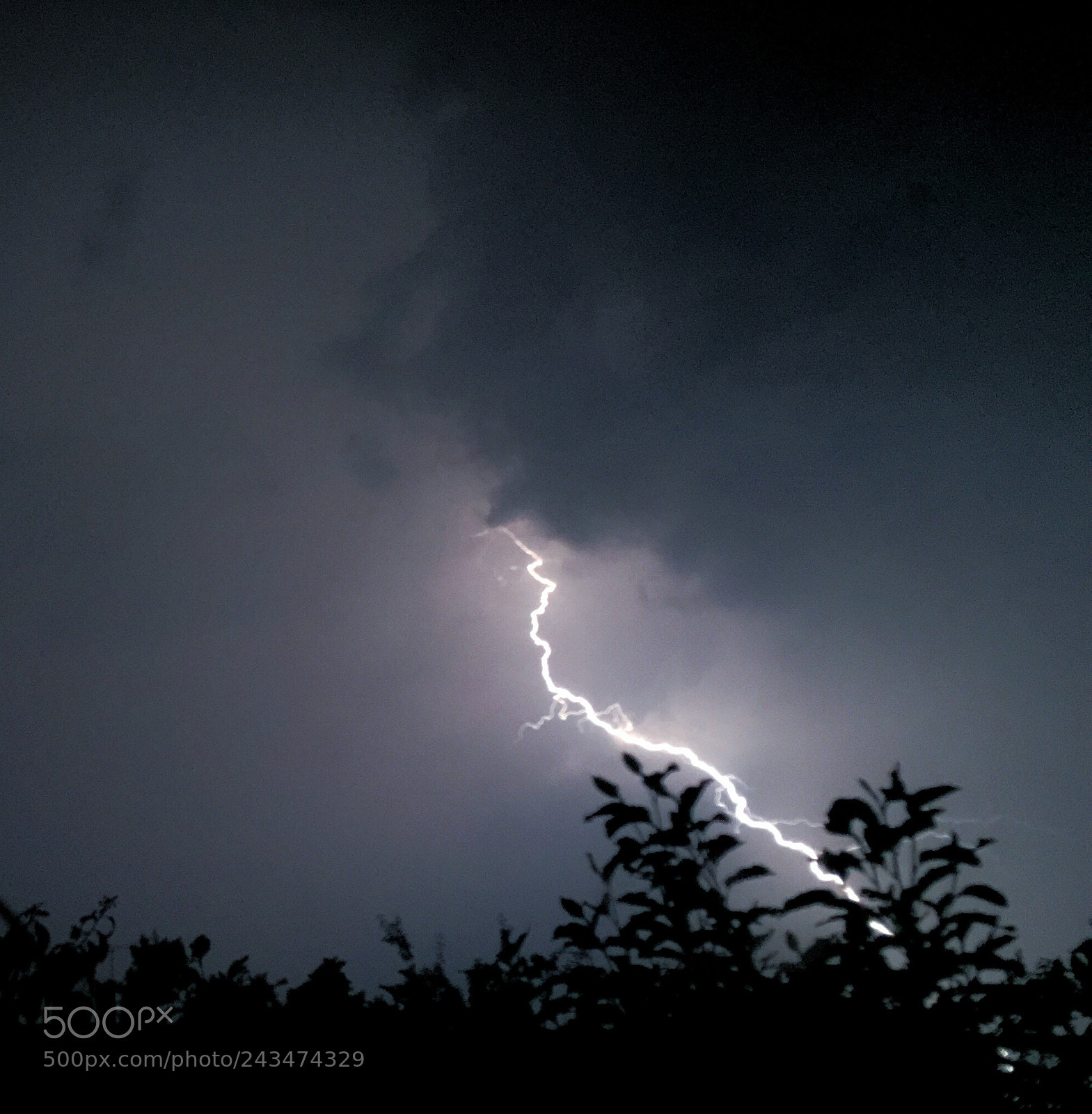 Apple iPhone sample photo. Lightning strike photography