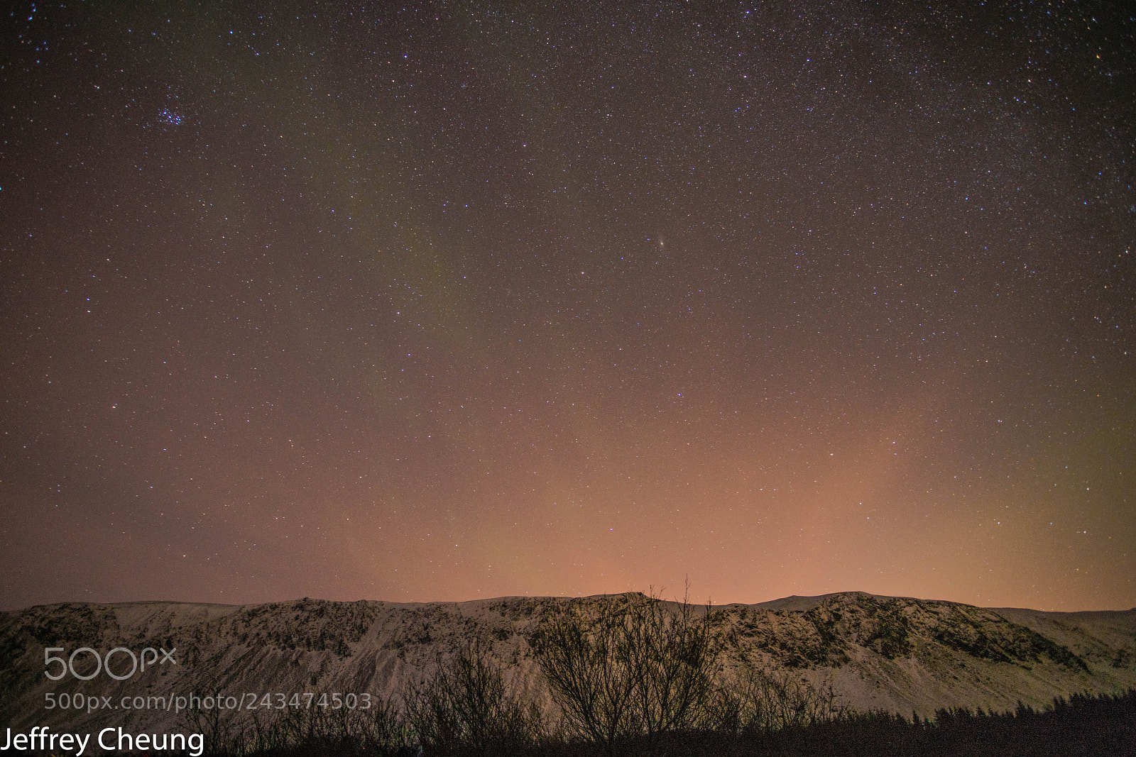 Sony a7R II sample photo. Mountain lights photography