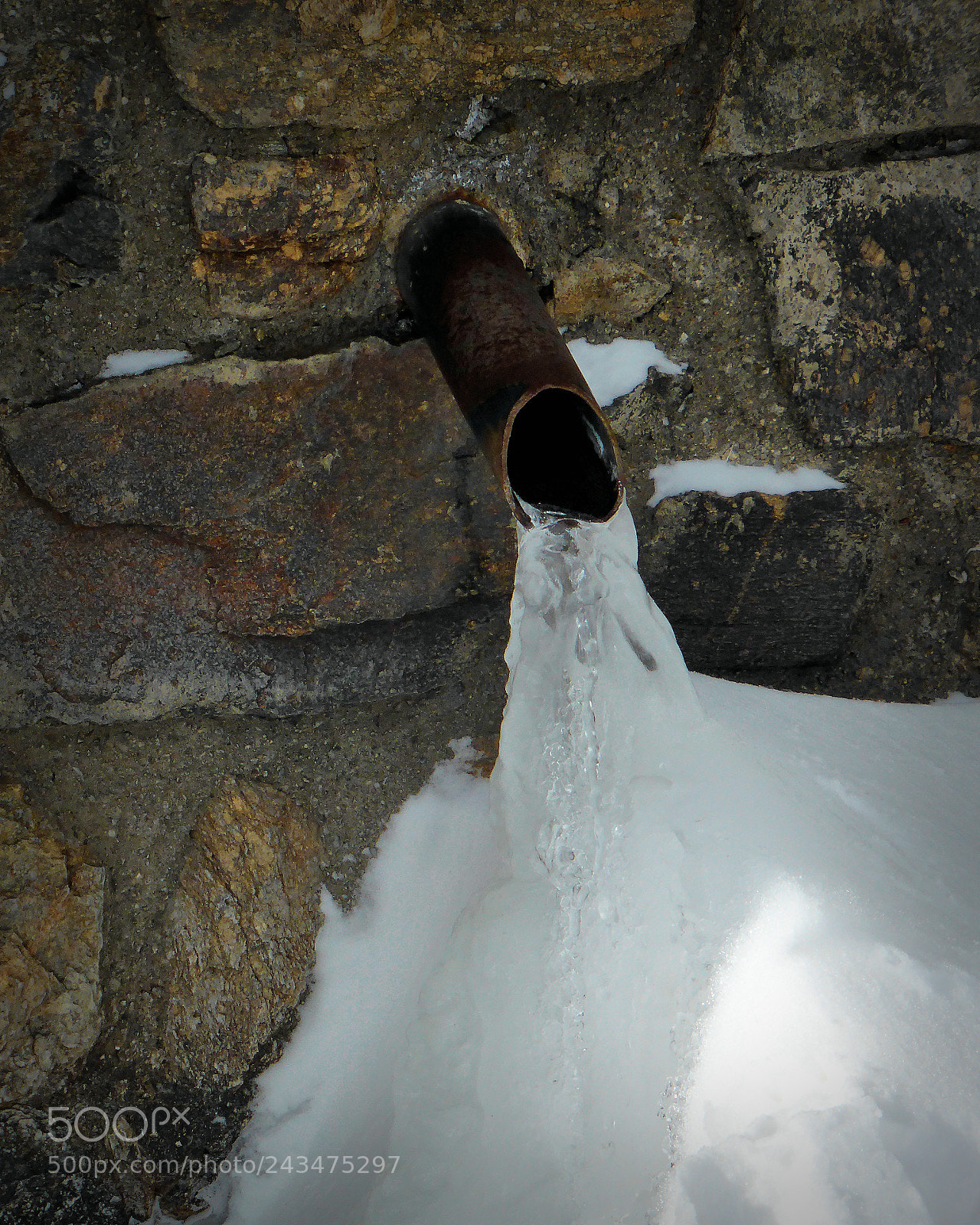 Panasonic Lumix DMC-ZS30 (Lumix DMC-TZ40) sample photo. Ice water photography