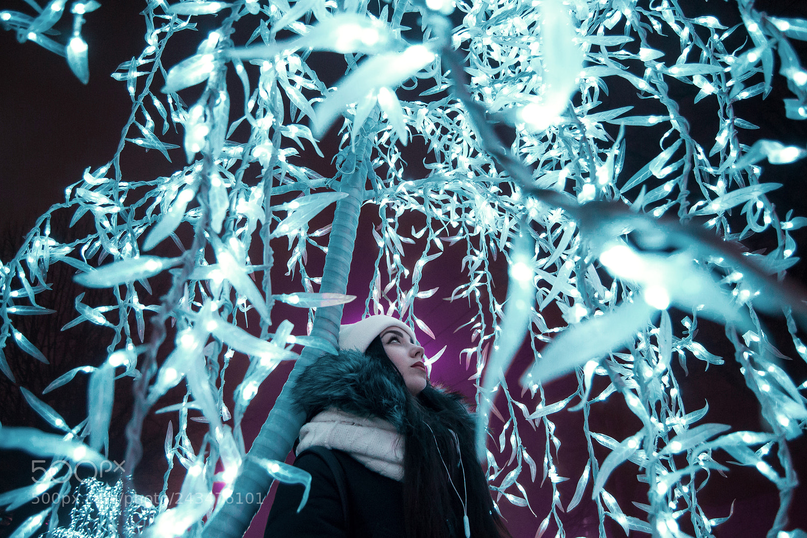Nikon D3100 sample photo. Under neon lights photography