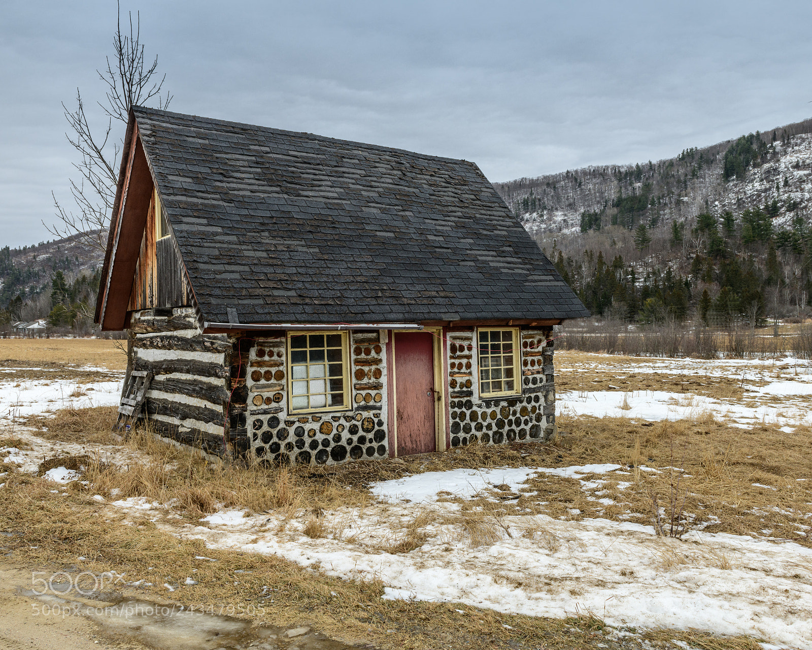 Nikon D850 sample photo. Log farmhouse photography