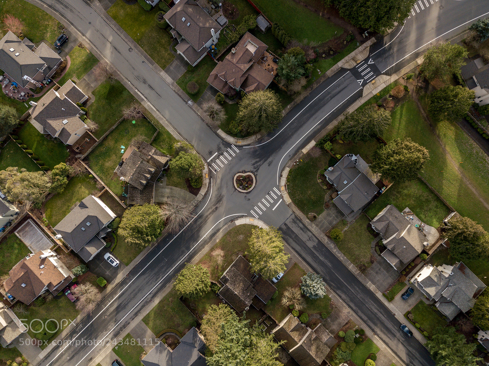 DJI FC220 sample photo. Traffic circle photography