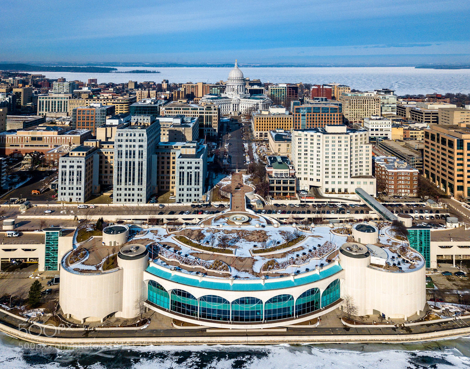 DJI FC220 sample photo. I took the isthmus photography